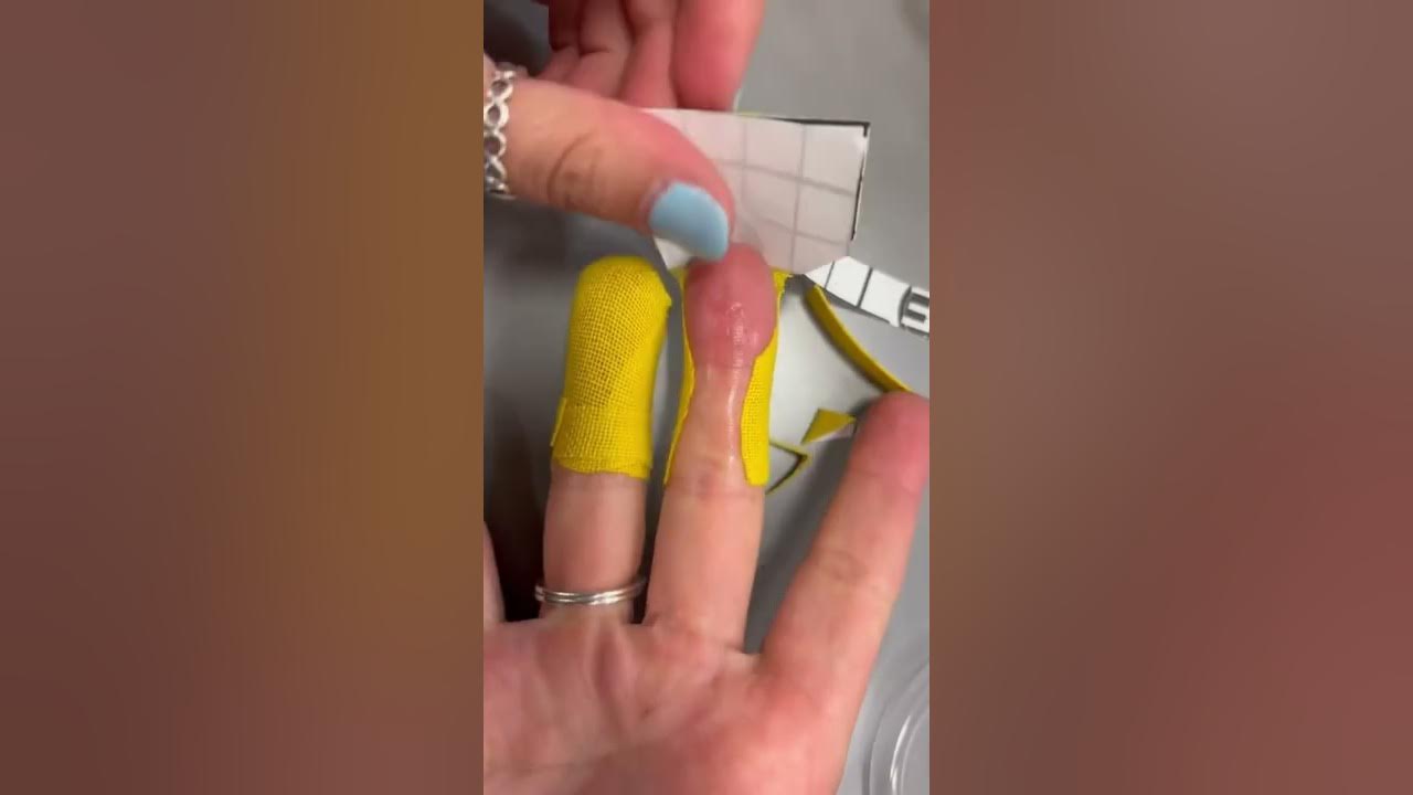 how tape your fingers for bowling YouTube