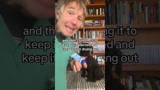 Do not use Neosporin or Polysporin on your dogs or cats! Use Vaseline for wounds