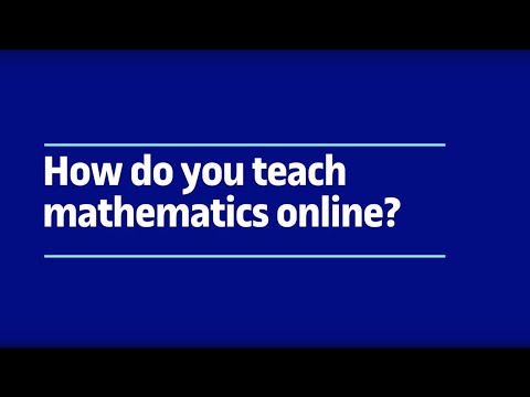 How do you teach mathematics online? | UOC