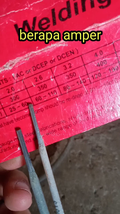 Amper untuk elektroda 2ml dan 2,6ml #welderkreatif #weldingartwork #shorts