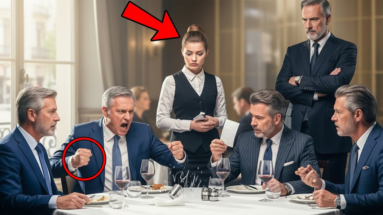 Four Rich Men Refuse to Pay the Waitress — Until the Billionaire Owner Shows Up Behind Them