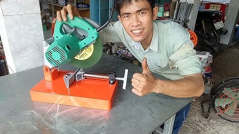 How to change a circular saw to a chop saw.(chế máy cắt bàn tự cưa đĩa)