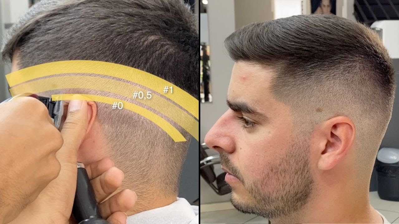 Diferença entre degrade da zero para o navalhado! Saca só?! #barbersho