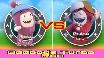 Pirate Newt vs Christmas Fuse | Oddbods Turbo Run | Gameplay | Games Walkthrough