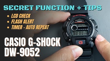 Secret Function and Tips for Casio GShock DW9052 / DW-9052 LCD Check, Flash Alert, Timer Auto Repeat