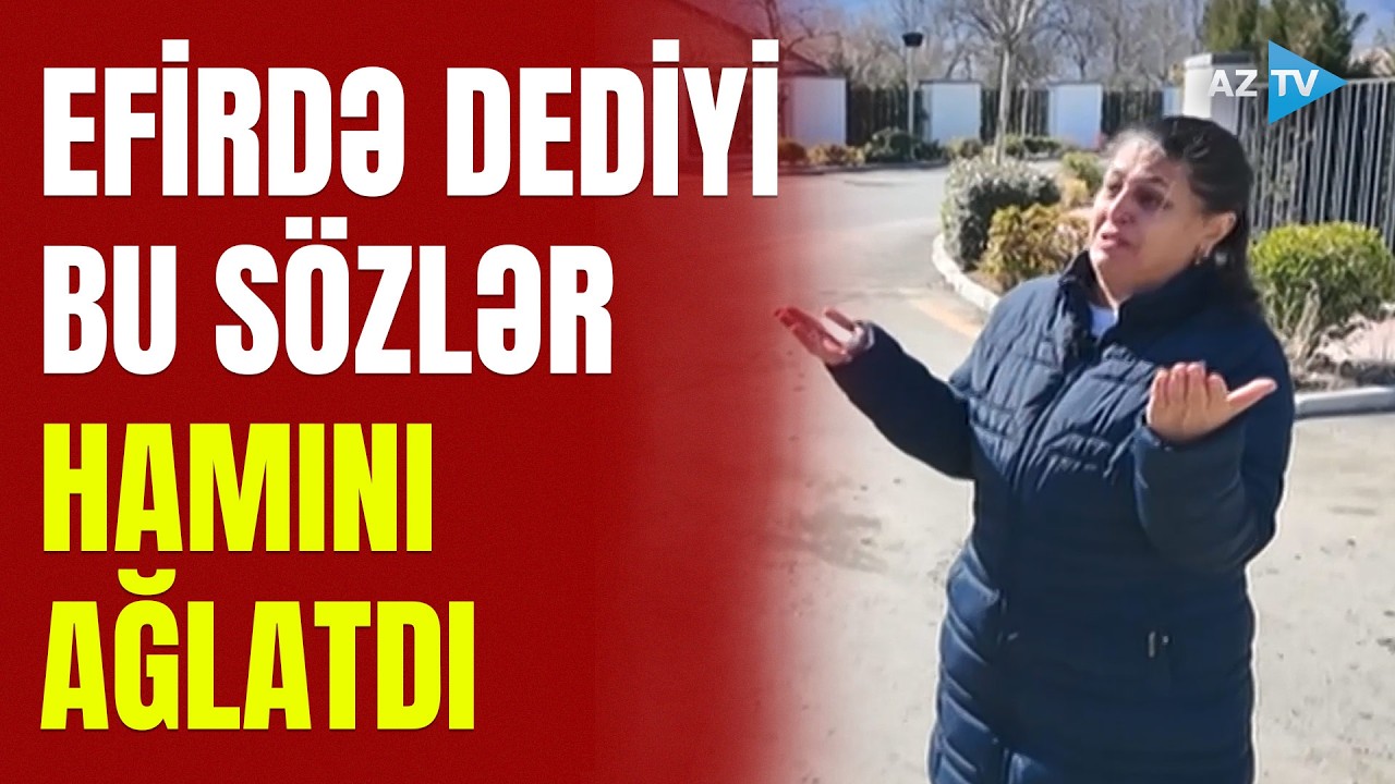 Xocalıda gördüyü dəhşətləri ağlaya-ağlaya danışdı: Əlif Hacıyev onları böyük bəladan belə xilas edib