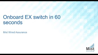 Add Juniper Switch in 60 seconds