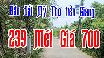Bán Đất Mỹ Tho tiền Giang 239 mét có 27 mét thổ cư giá 7000 LH:0394924311 MS:1072