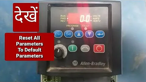 Allen-Bradely, Power Flex 40 All Parameters Reset to Factory Default or Factory Setting Parameters.