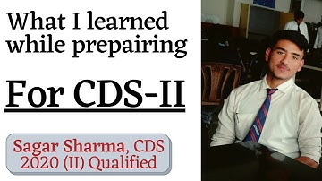 What Sagar Sharma learned while preparing for CDS 2020 |  | Sanjay K. Singh- Ex IMA, IA & IB | SAV