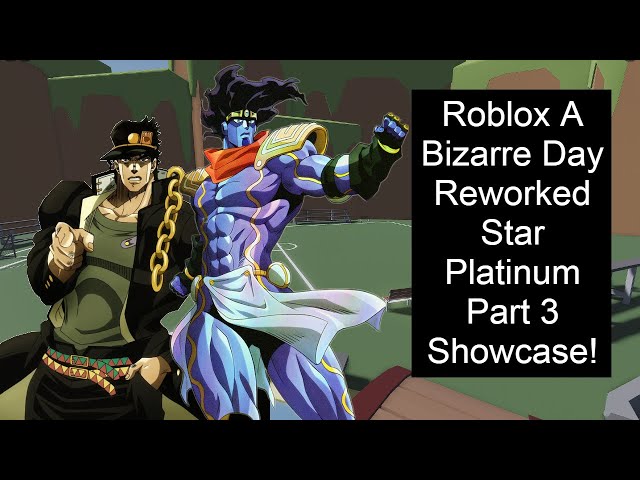 Roblox Jojo's Bizarre Fight Star Platinum Part 4 Showcase! 