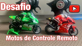 MOTO DE CONTROLE REMOTO COM SOM E LUZ MOTOCICLETA CORRIDA CARRINHO