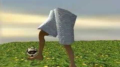 Anim8or:FOOTBALL KickUp,my first animation.