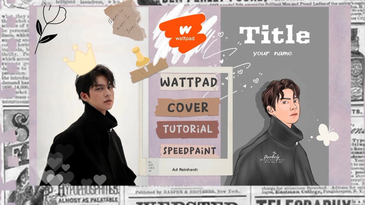 HOW TO MAKE WATTPAD COVER TUTORIAL ON IBIS PAINTX (SPEEDPAINT) | bikin ...