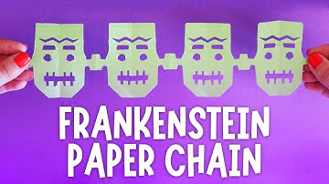 How to Make a Frankenstein Paper Chain | DIY Halloween Decorations