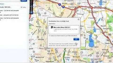 Mercedes-Benz Search & Send Yahoo! Maps Instructional Video