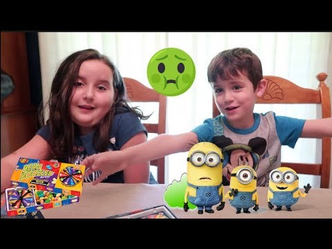 Eating Minion Farts Jelly Belly Bean Boozled Challenge