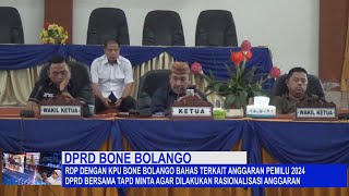 DPRD LAKUKAN RDP DENGAN KPU BONE BOLANGO TERKAIT DANA PILKADA SERENTAK 2024