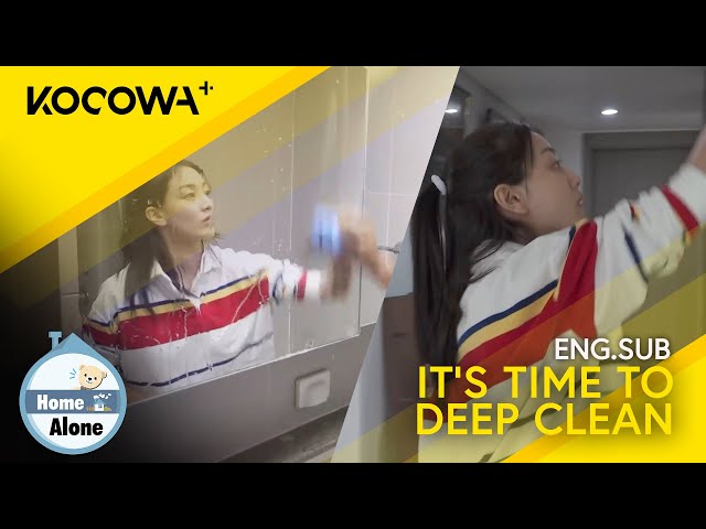 TWICE's Jihyo Deep Cleans Her Entire Bathroom After A Year | Home Alone EP544 | KOCOWA+ class=