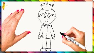 How To Draw A Prince Step By Step Prince Drawing Easy