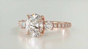 Ring turnable Video Render - Oval Shape