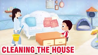 Kids Conversation - How to Clean The House - Learn English for Kids