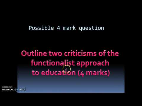 A* Sociology: Answering a 4 mark question on education