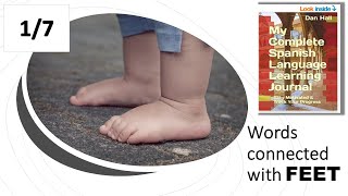 Spanish vocabulary about the FEET part 1 of 7