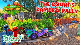 Ride The Count’s Zambezi Rally in Sesame Street Safari of Fun at Busch Gardens (Jan 2026) [4K]