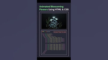 Animated 🪄🔥Blossoming 🌺 Flowers Using Html & Css #shorts #coding #viral #html #css #webdevelopment