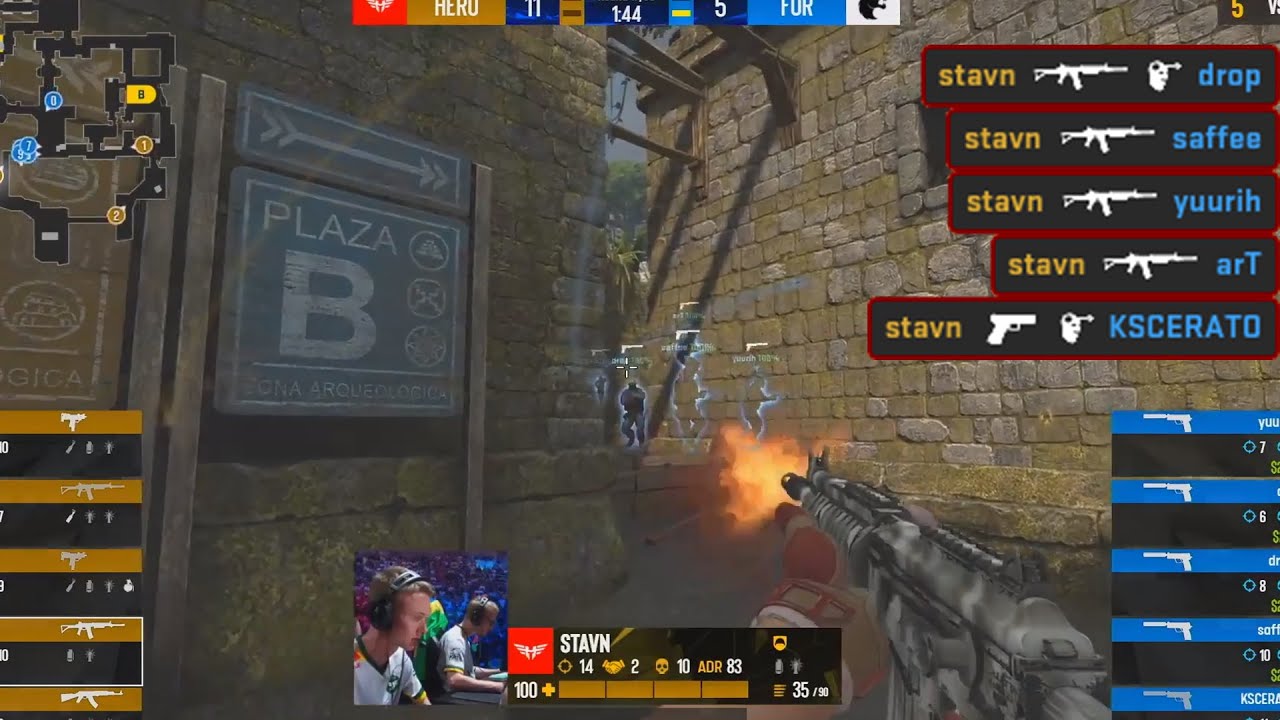 stavn's ACE ENDED THIS GAME! - FURIA - HEROIC HIGHLIGHTS - IEM Rio Major 2022 l CSGO