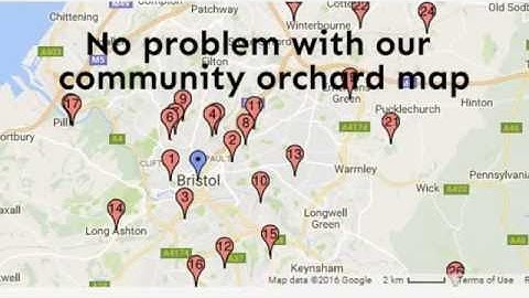 Community orchard map