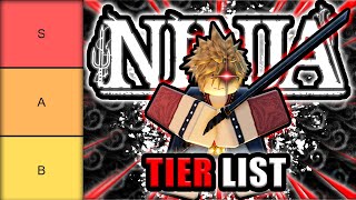 The ULTIMATE Roblox NINJA Weapons, Skills & Tao's TIER LIST!