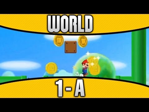 New Super Mario Bros. 2 - World 1-A 100% All Star Coins