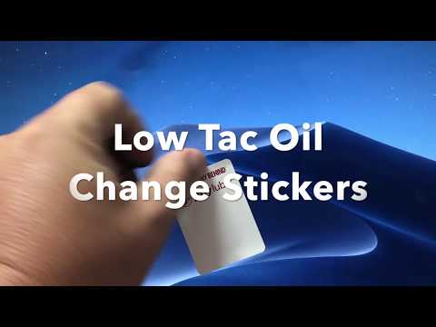 The Different Types of Oil Change Stickers