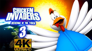 Chicken Invaders 3 Revenge Of The Yolk - 2160p 4K (UHD) - Superstar Hero (Full Playthrough)