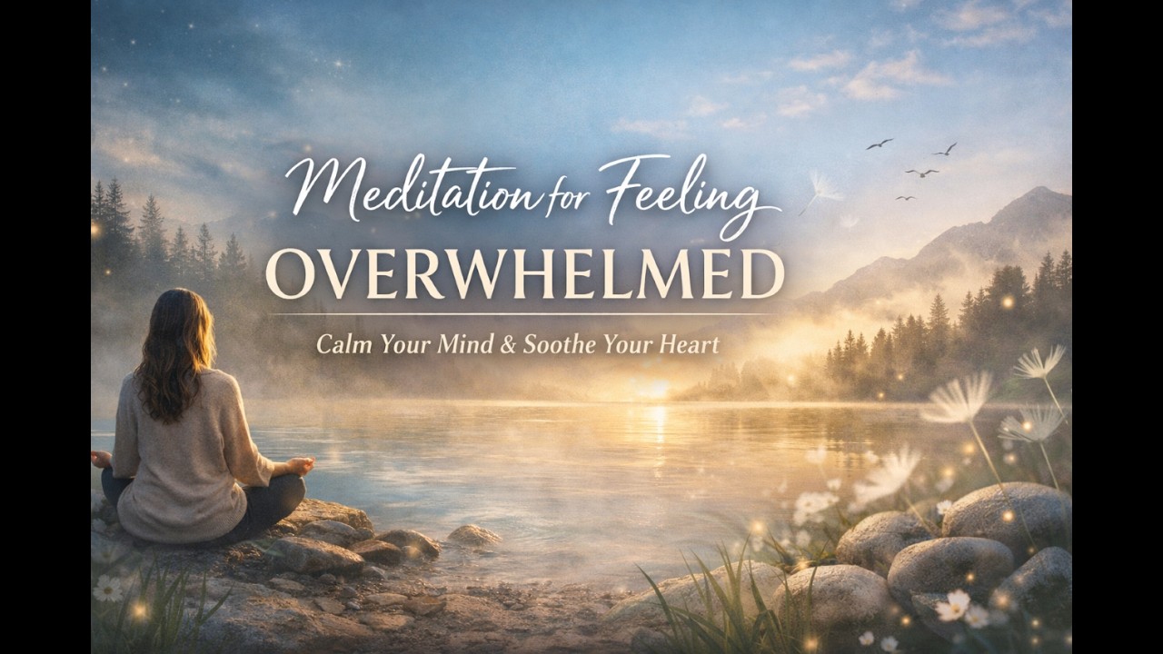 Meditation for Feeling Overwhelmed | Relaxing Music with Lyrics to Calm overwhelming thoughts.