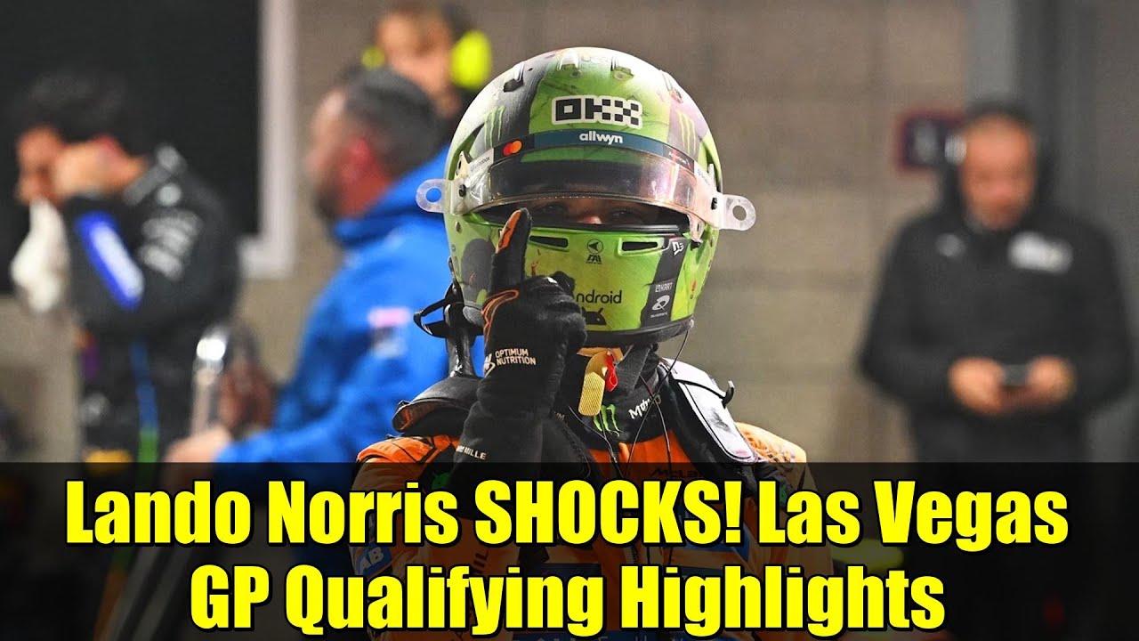 Lando Norris SHOCKS! Las Vegas GP Qualifying Highlights | Verstappen Beaten in Wet Conditions