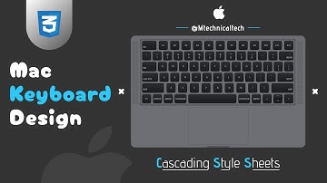 🔥Mac Keyboard Panel Design using Pure HTML CSS 🔥
