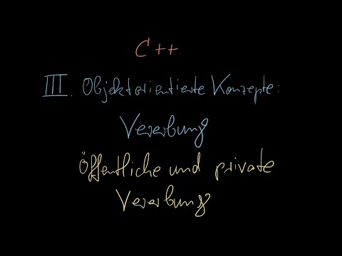 048 - Public and Private Inheritance - C++ Tutorial German
