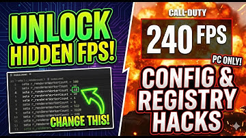 Hidden Windows & Registry Tweaks for More FPS in COD