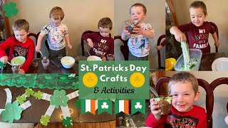 EASY ST. PATRICKS DAY CRAFTS & ACTIVITIES FOR KIDS //  3 fun easy activities to do with your kids