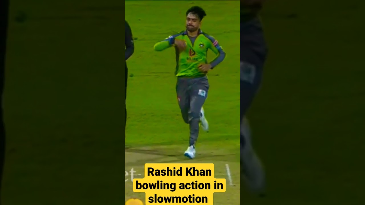 Rashid Khan 🔥🔥 Bowling Action in slowmotion 