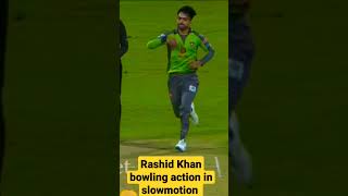 Rashid Khan Bowling Action In Slowmotion