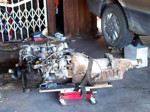 Toyota Previa Engine Removal - YouTube