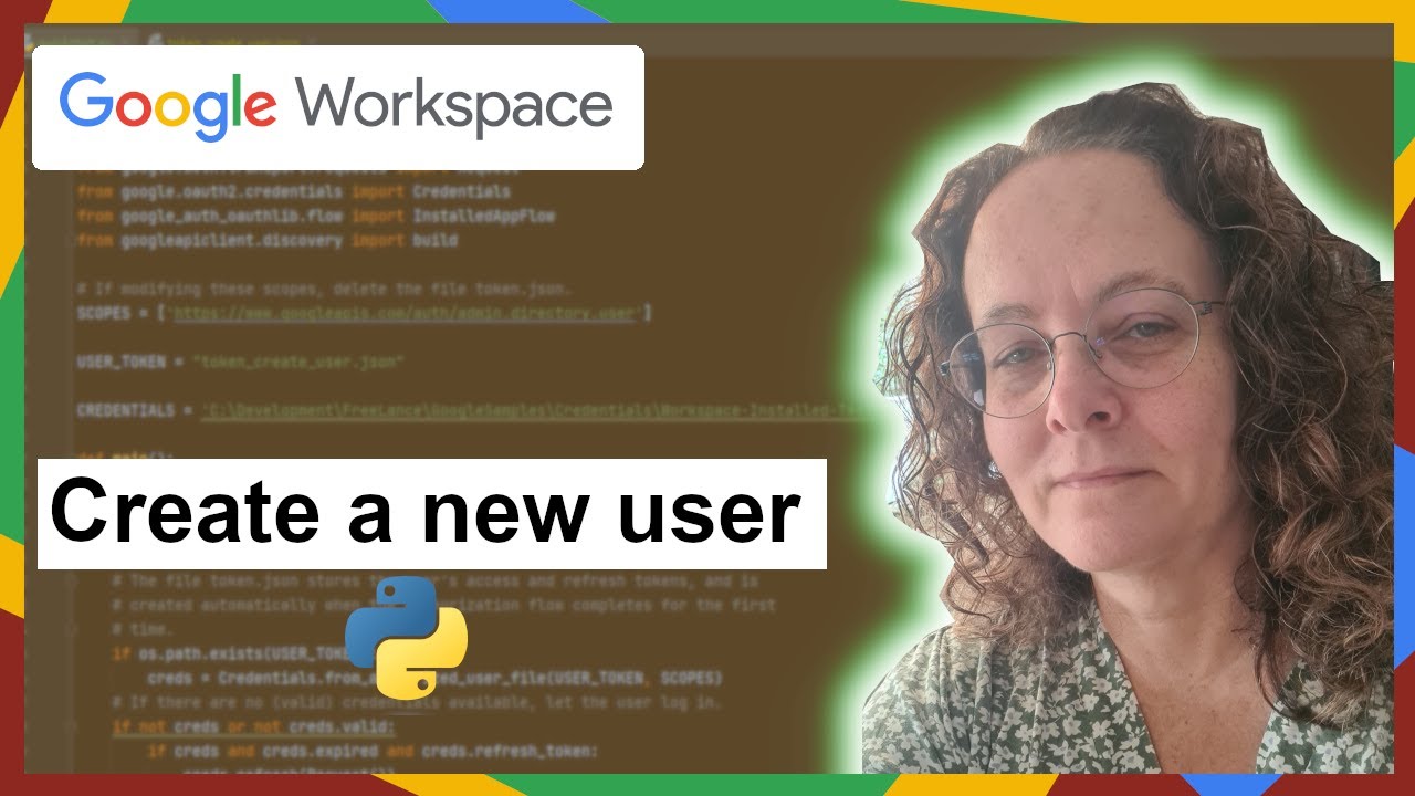 How I create a new Google Workspace user with Python. - YouTube
