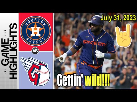 Houston Astros vs Cleveland Guardians FULL Game July 31, 2023 