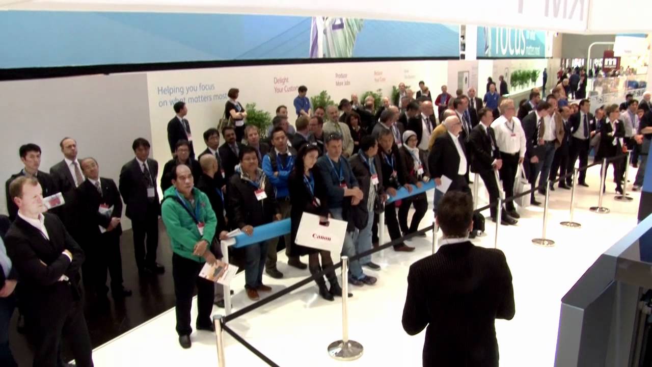 Konica Minolta at drupa 2012 - Presentation of KM-1 - YouTube