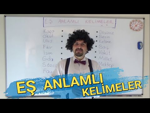 EŞ ANLAMLI KELİMELERİ EŞLEŞTİRME ETKİNLİĞİ