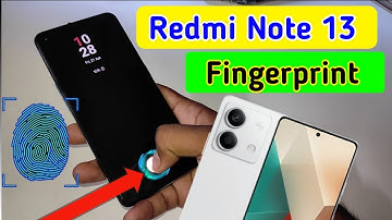 Redmi note 13 display fingerprint setting/Redmi note 13 fingerprint screen lock/fingerprint sensor